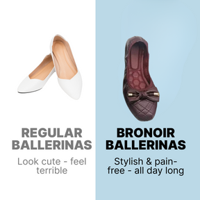Bronoir Tia Grace - Elegant & Supportive Ballerinas for Daily Comfort