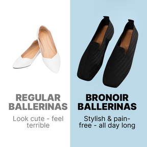 Bronoir Livia Pure - Elegant & Supportive Ballerinas for Daily Comfort