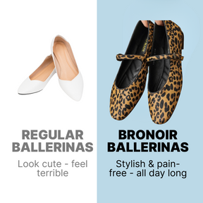 Bronoir Alma Shine - Elegant & Supportive Ballerinas for Daily Comfort