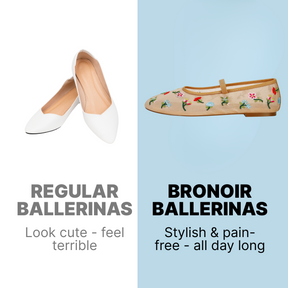 Bronoir Zora Luxe - Elegant & Supportive Ballerinas for Daily Comfort