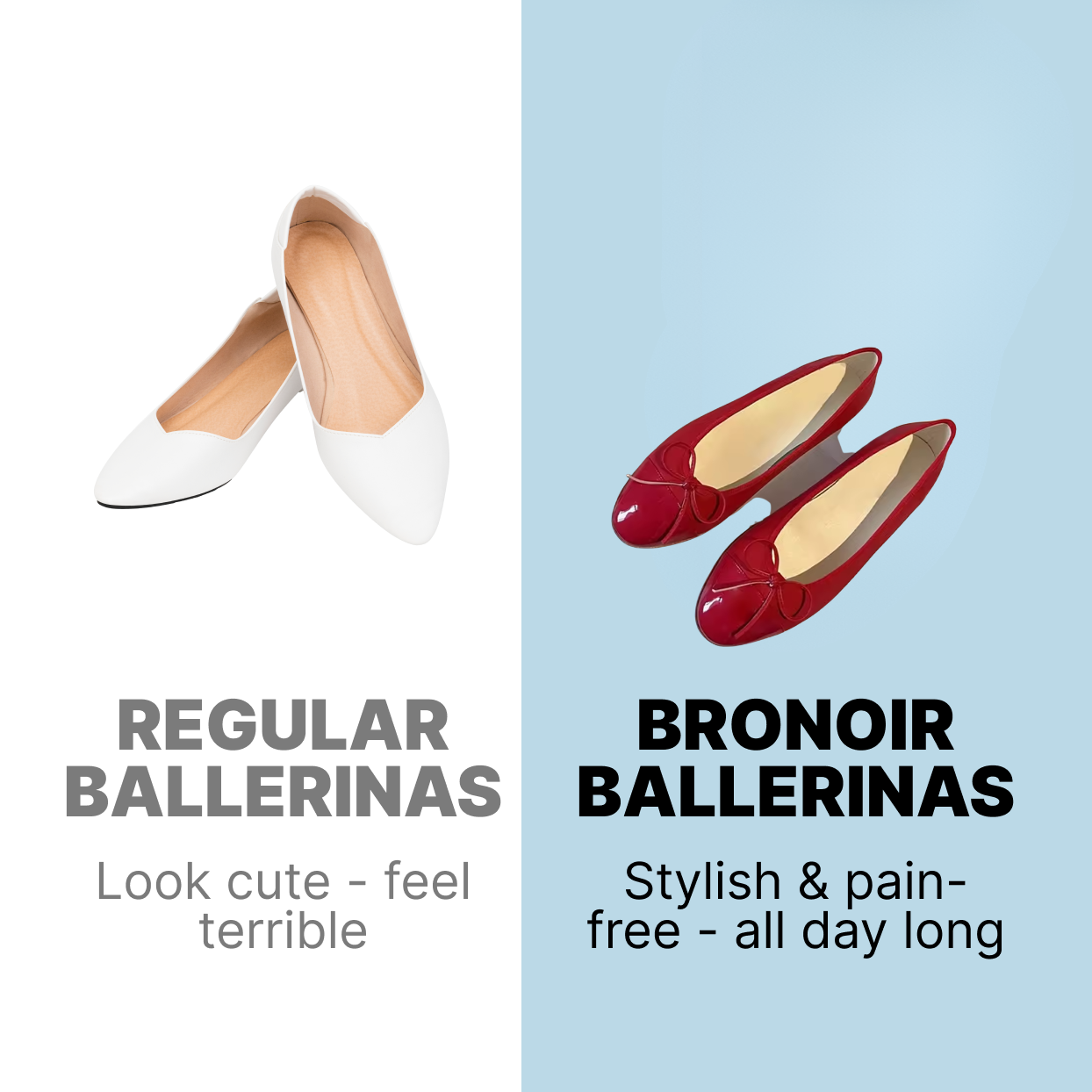 Bronoir Juna Pearl - Elegant & Supportive Ballerinas for Daily Comfort