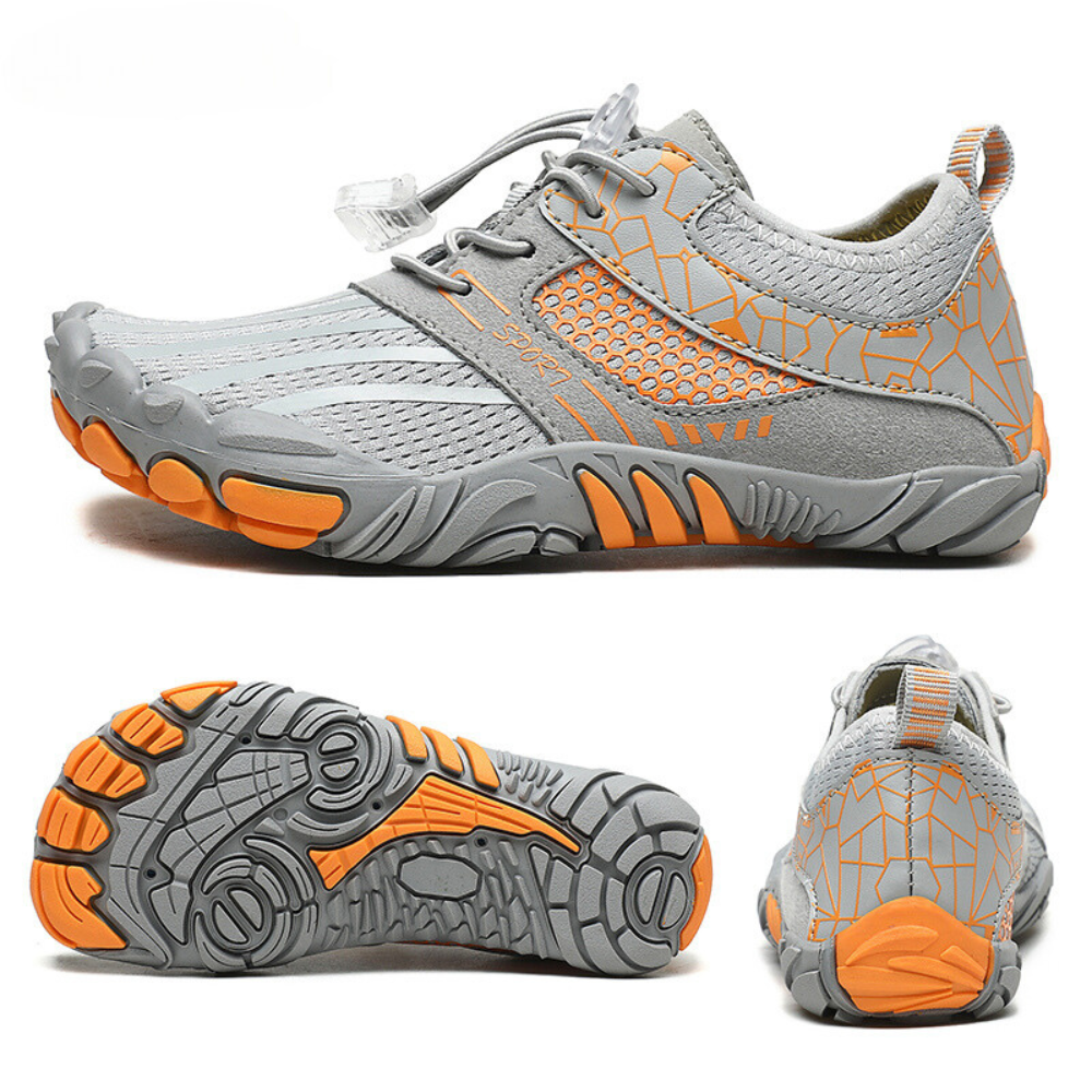 Extra wide toe box for natural toe spread. Ideal for bunions or hammertoes.