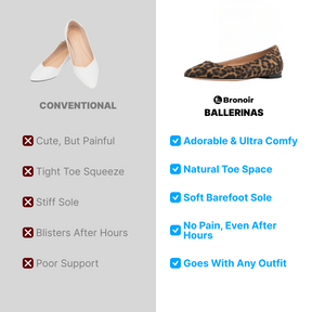 Bronoir Zaria Soft - Elegant & Supportive Ballerinas for Daily Comfort