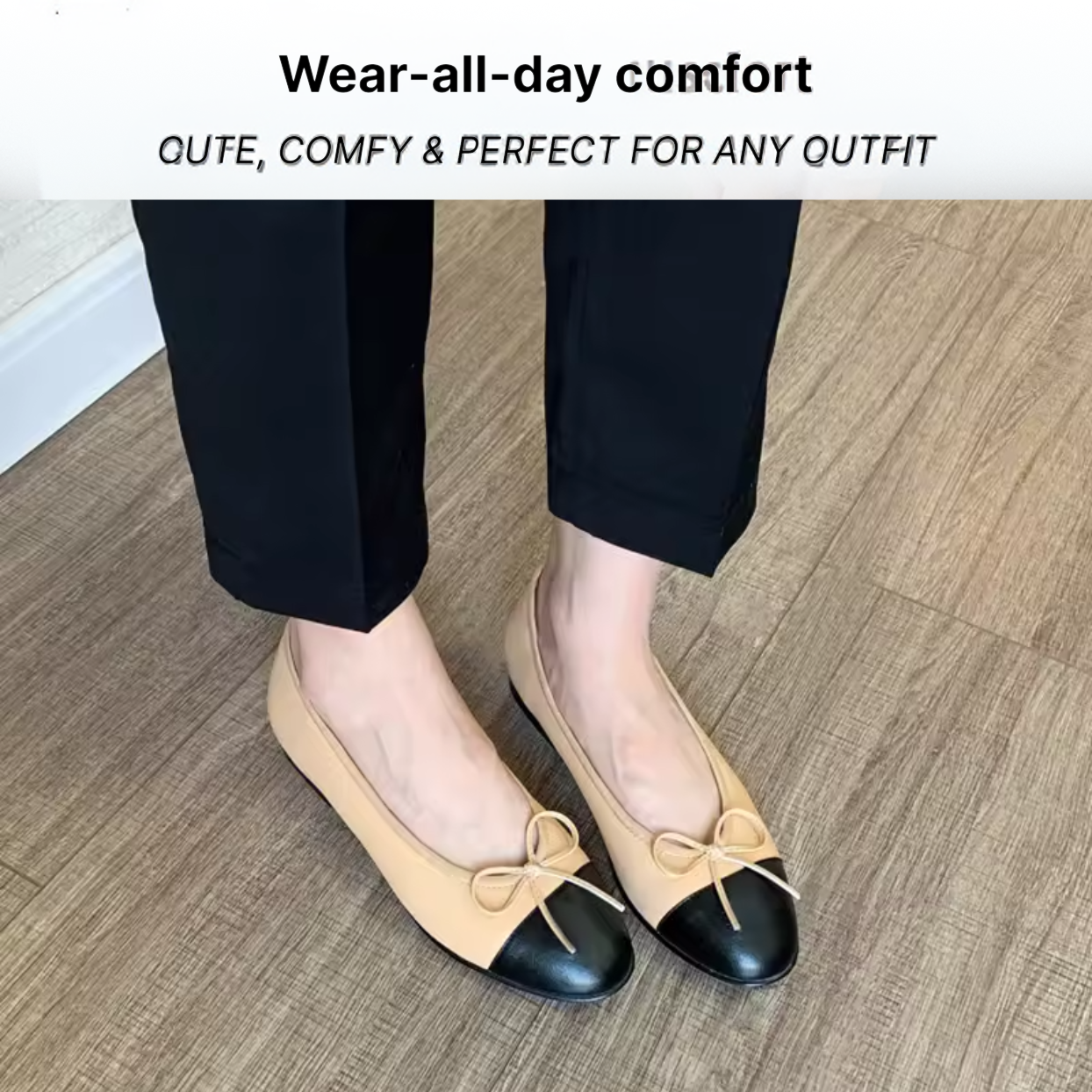 Bronoir Juna Pearl - Elegant & Supportive Ballerinas for Daily Comfort