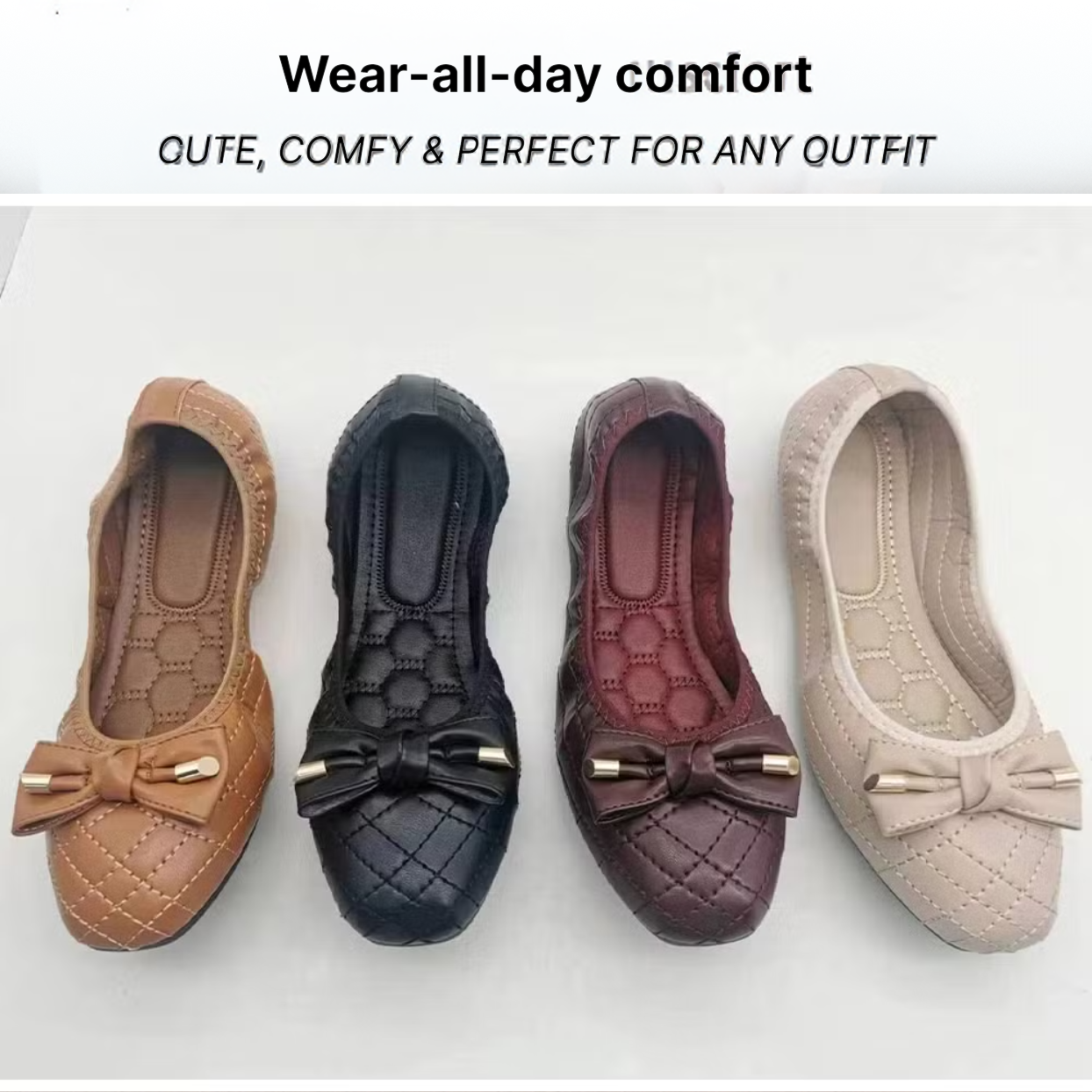 Bronoir Tia Grace - Elegant & Supportive Ballerinas for Daily Comfort