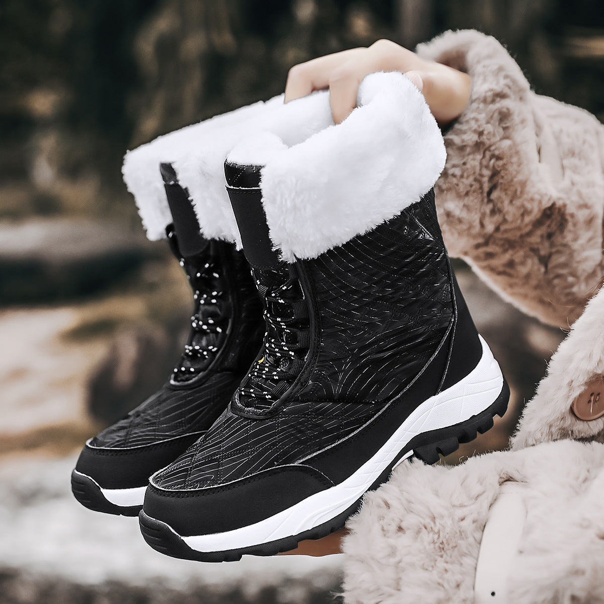 Bronoir™ Fleece - Vinter Barfodssko